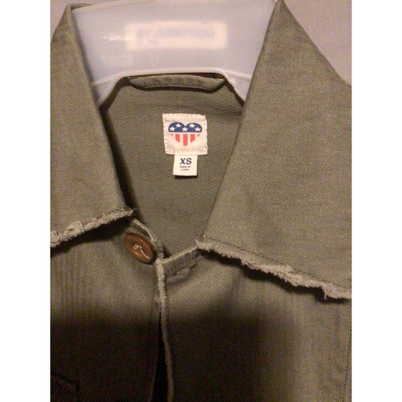 Junk Food "I'm with the Band" Jacket Shirt Green (Size XS) - - Picture 6 of 6